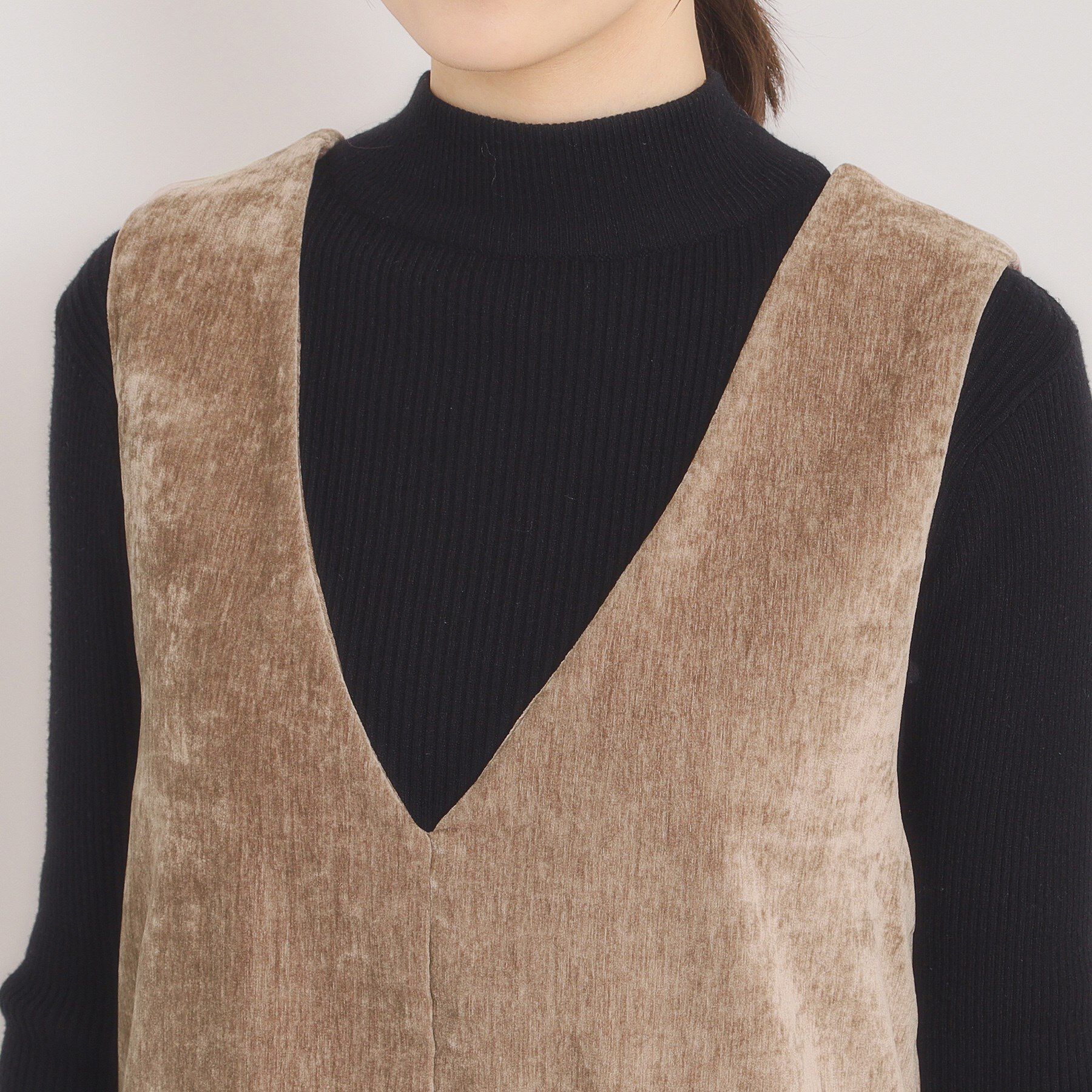 ITS&rsquo;DEMO「【手洗い可】ベロアジャンスカ」|ワンピース|