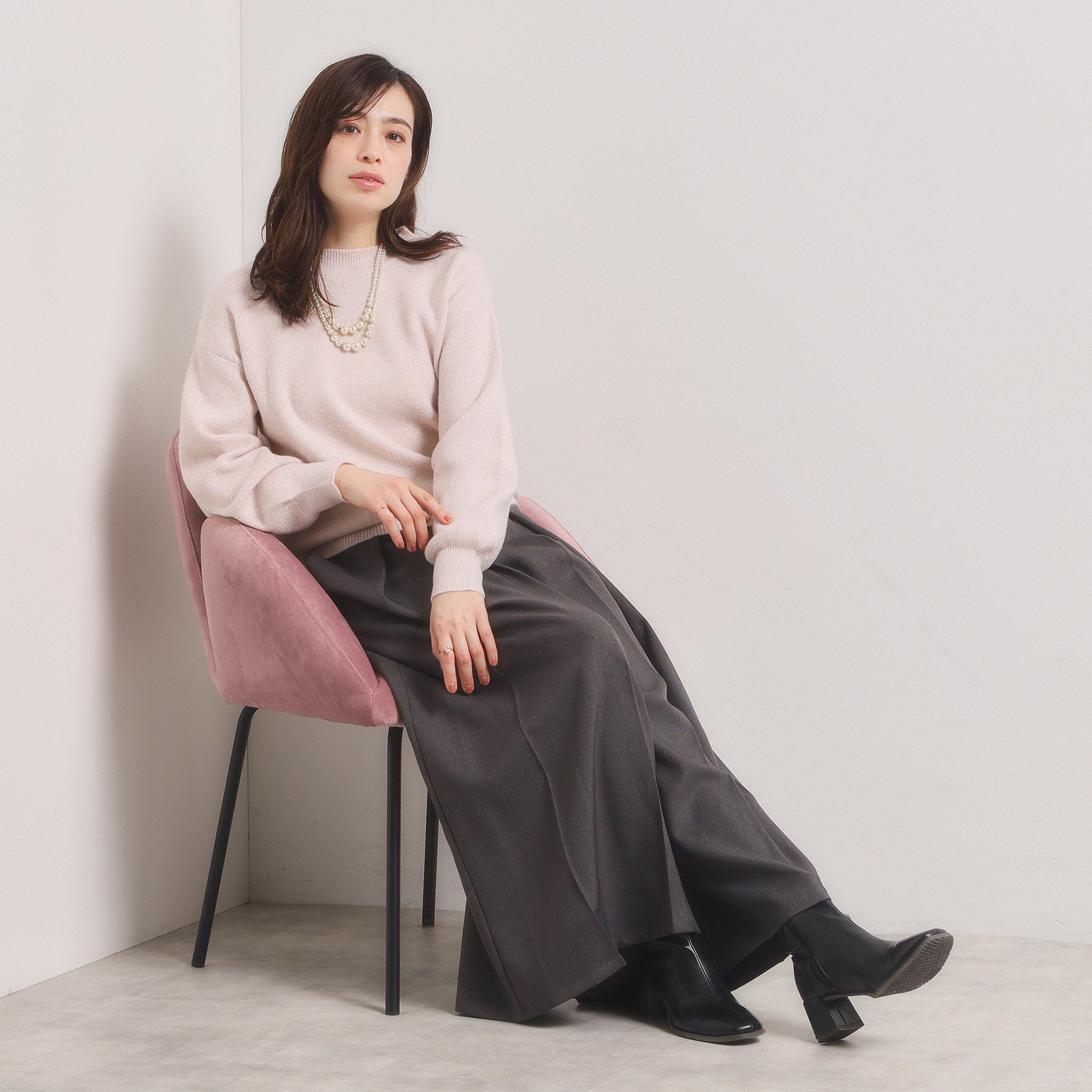 ITS&rsquo;DEMO「【手洗い可】スパンコールラメニット」|ニット・セーター|