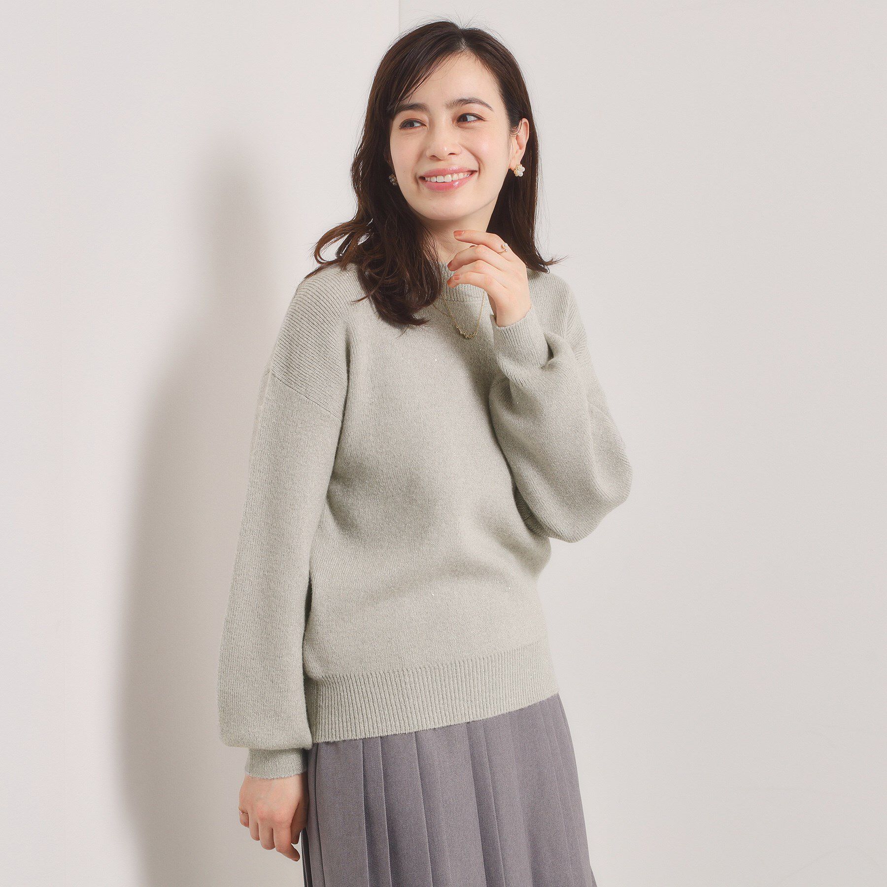 ITS&rsquo;DEMO「【手洗い可】スパンコールラメニット」|ニット・セーター|