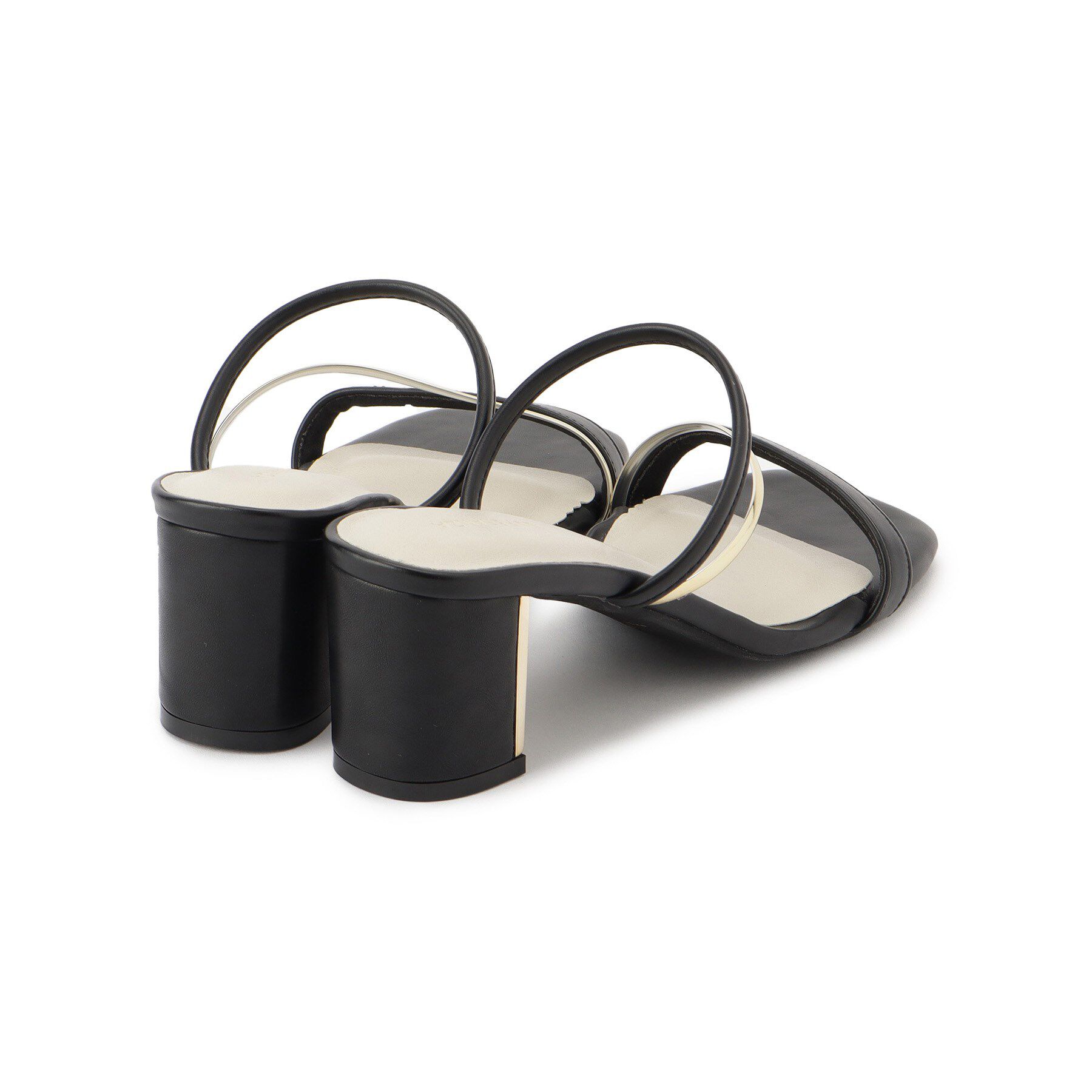 ESPERANZA「ゴールドラインプレートヒールミュール」|サンダル|