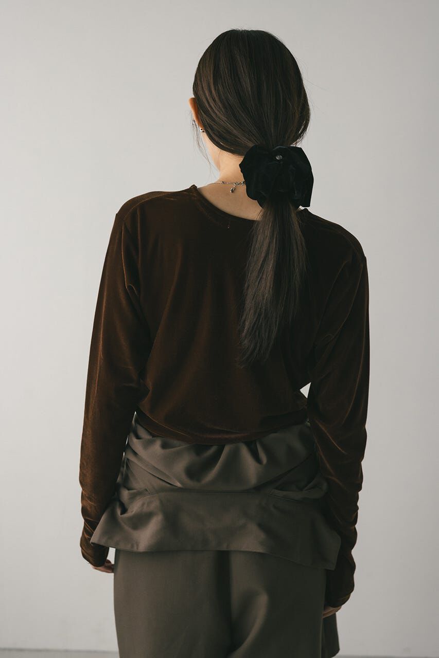 STYLEMIXER「メッシュベロアロンT」|Tシャツ・カットソー|