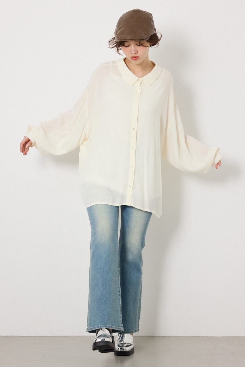 RODEO CROWNS「レーヨンクレープ2WAYシャツ」|シャツ・ブラウス|