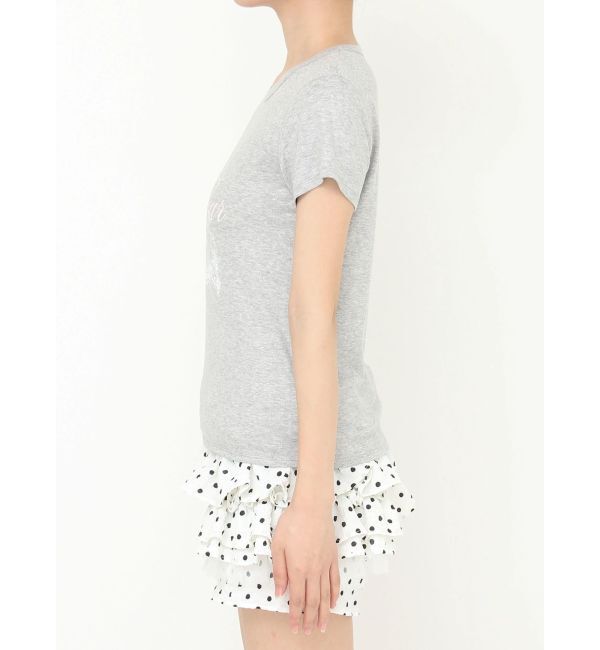 CALNAMUR「オーナメントモチーフプリントTシャツ」|Tシャツ・カットソー|