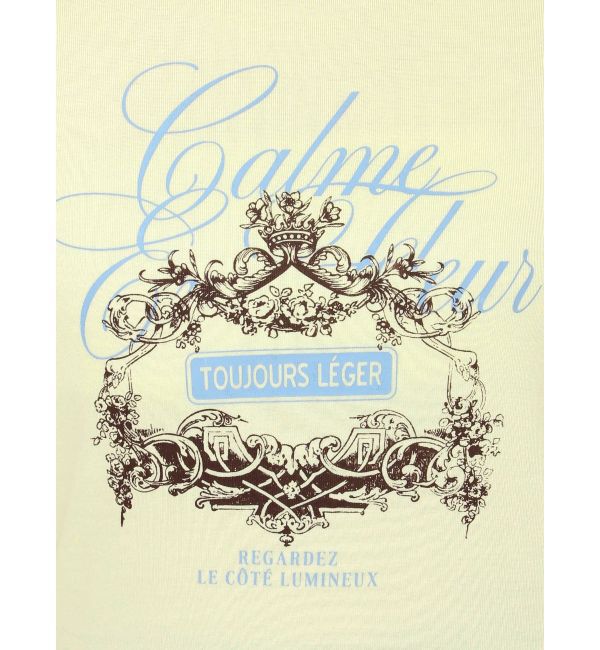 CALNAMUR「オーナメントモチーフプリントTシャツ」|Tシャツ・カットソー|