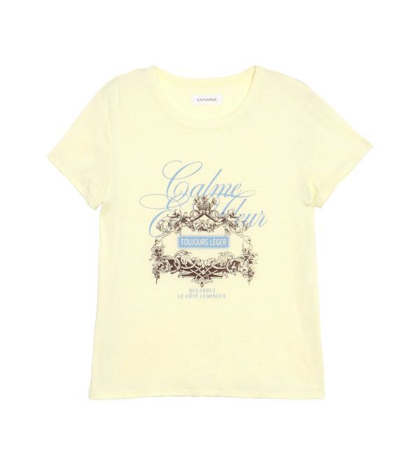 CALNAMUR「オーナメントモチーフプリントTシャツ」|Tシャツ・カットソー|