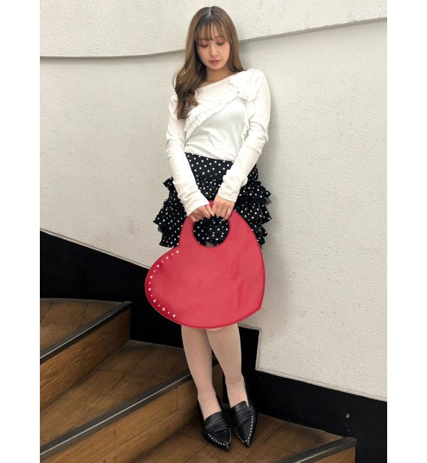 CALNAMUR「コサージュフリルオフショルトップス」|Tシャツ・カットソー|