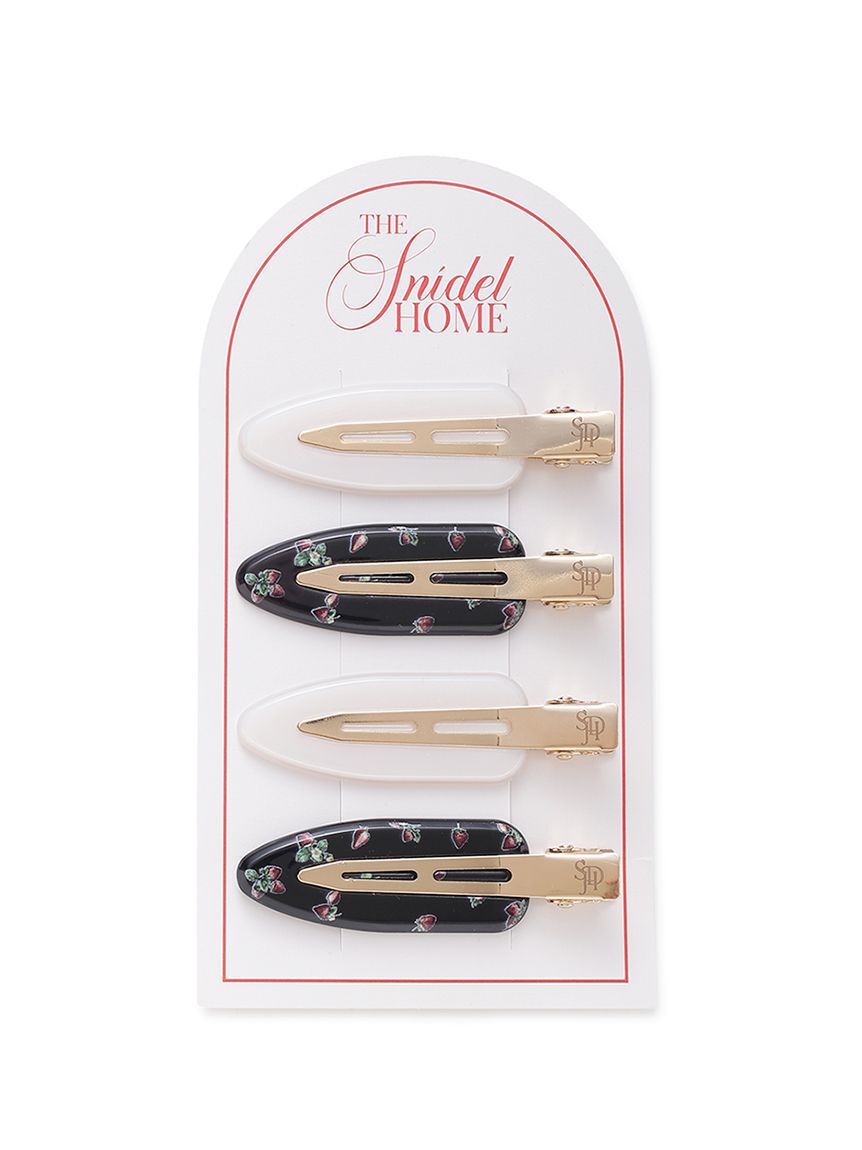 SNIDEL HOME「ストロベリープリントヘアピン」|その他|BLK