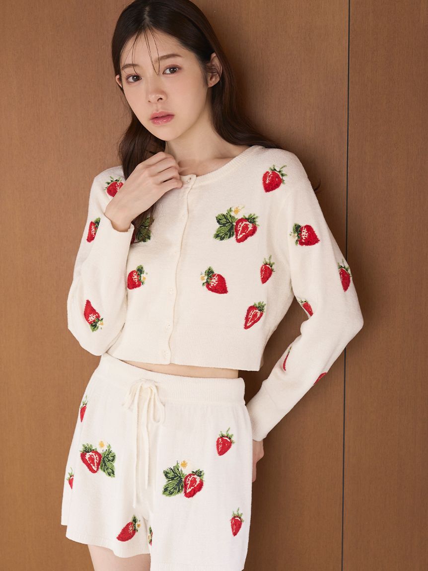 SNIDEL HOME「ストロベリーニットカーディガン」|ルームウェア|IVR