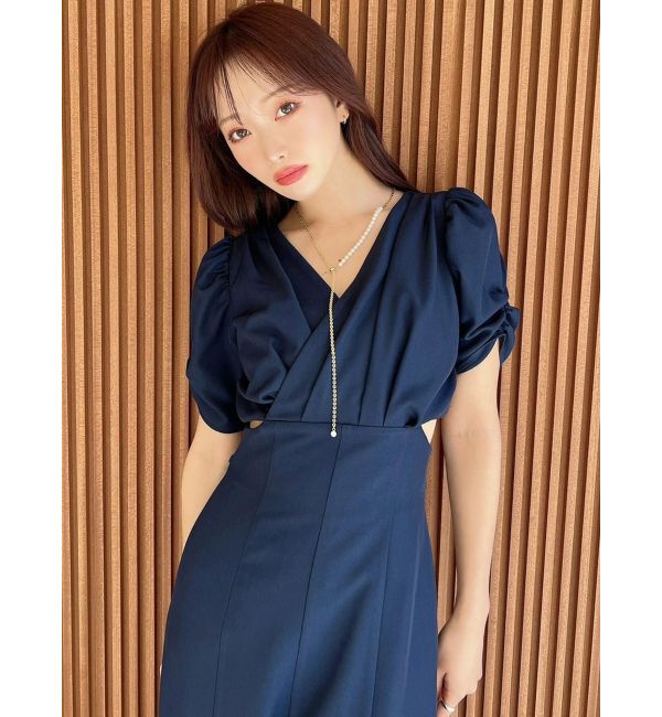 RESEXXY「アシンメトリーパールロングネックレス」|ネックレス|