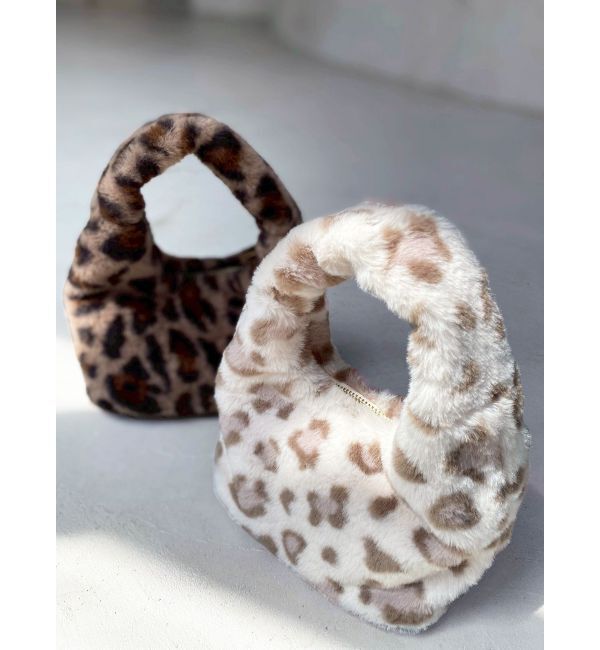 RESEXXY「レオパードフェイクファーバッグ」|ハンドバッグ|