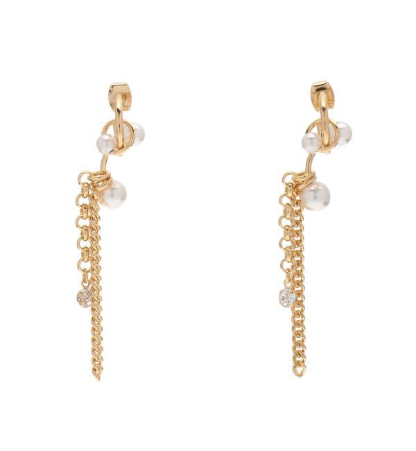 RESEXXY「パールデザインチェーンピアス」|ピアス|