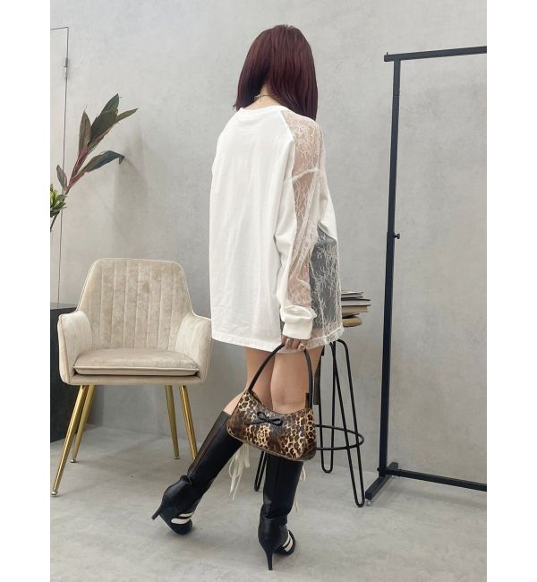 EVRIS「リボンモチーフバイカラーハンドBAG」|ハンドバッグ|