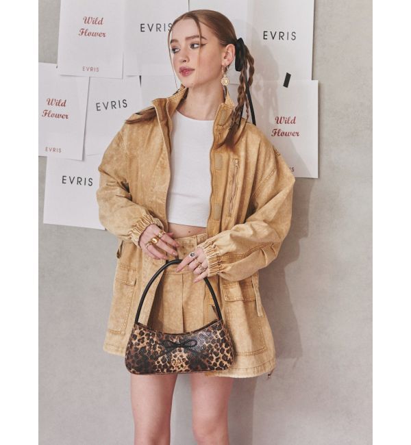 EVRIS「リボンモチーフバイカラーハンドBAG」|ハンドバッグ|