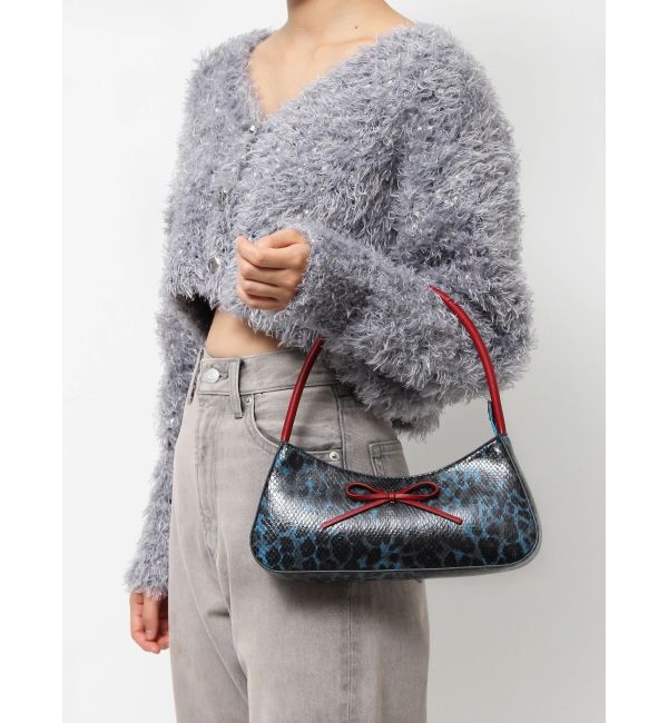 EVRIS「リボンモチーフバイカラーハンドBAG」|ハンドバッグ|