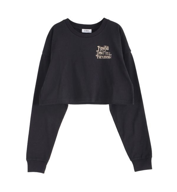 EVRIS「クロップドグラフィックロンT」|Tシャツ・カットソー|