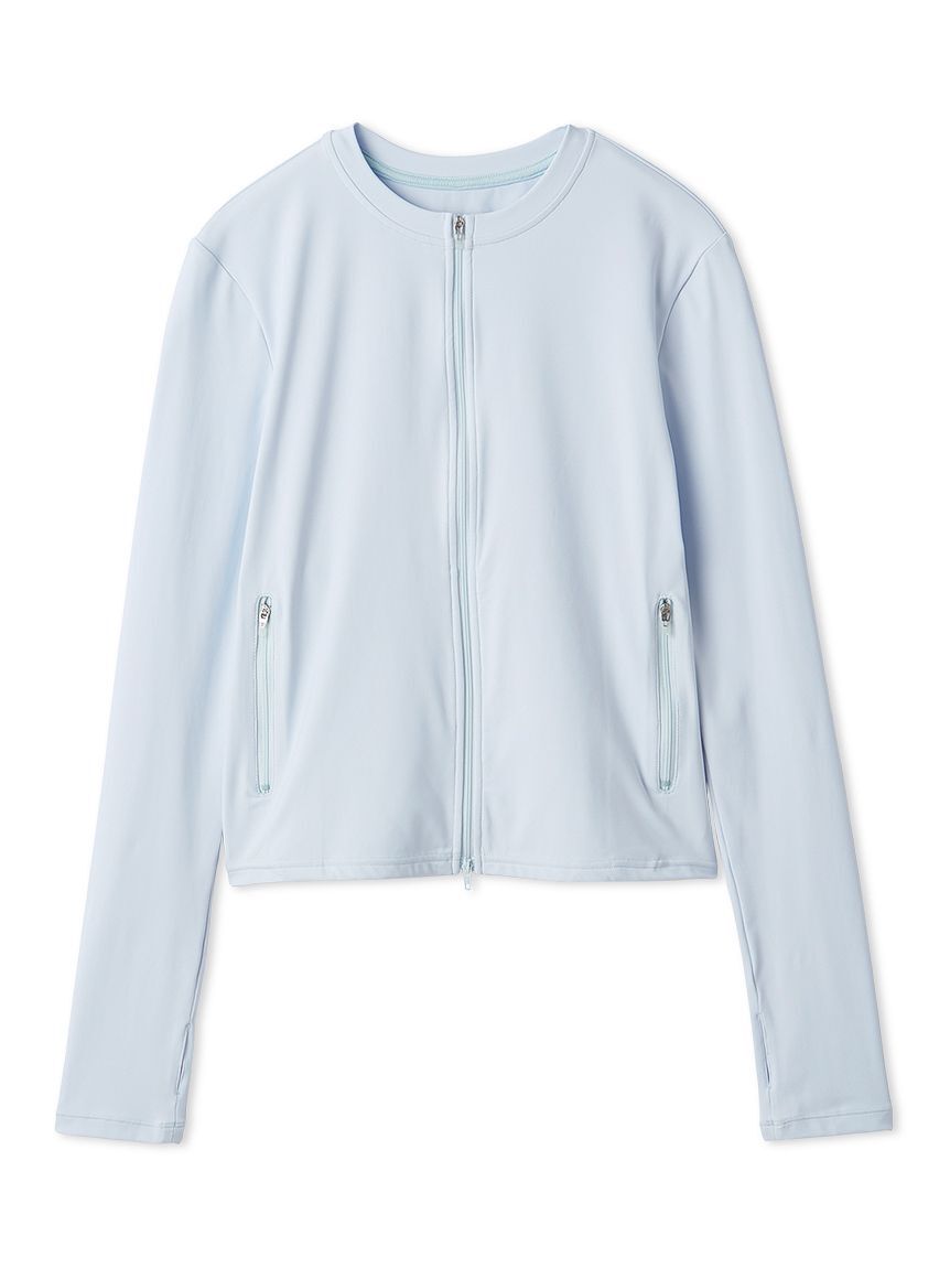 emmi yoga「【Sustainaretch】ジップアップトップス/UVカット/接触冷感」|Tシャツ・カットソー|