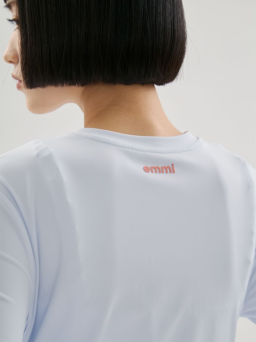 emmi yoga「【Sustainaretch】ジップアップトップス/UVカット/接触冷感」|Tシャツ・カットソー|