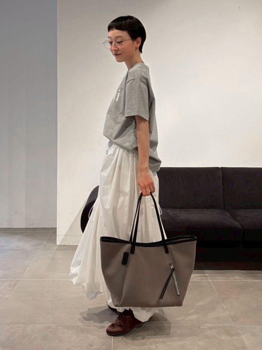 emmi atelier「【ONLINE限定カラーあり】eco emmiロゴTシャツ/UVカット」|Tシャツ・カットソー|