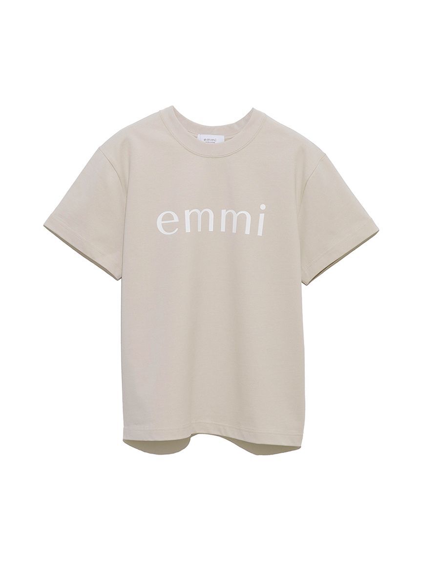 emmi atelier「【ONLINE限定カラーあり】eco emmiロゴTシャツ/UVカット」|Tシャツ・カットソー|BEG
