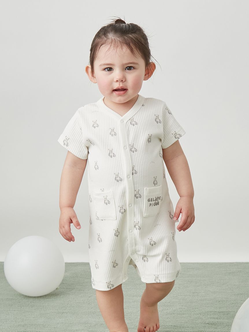 GELATO PIQUE KIDS & BABY「【BABY】ぬいぐるみ柄ロンパース」|ロンパース|