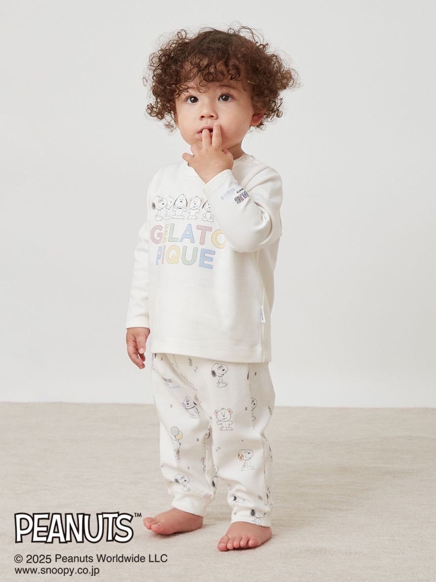 GELATO PIQUE KIDS & BABY「【PEANUTS PUPPIES】【BABY】ワンポイントロンT」|その他ベビーウェア|