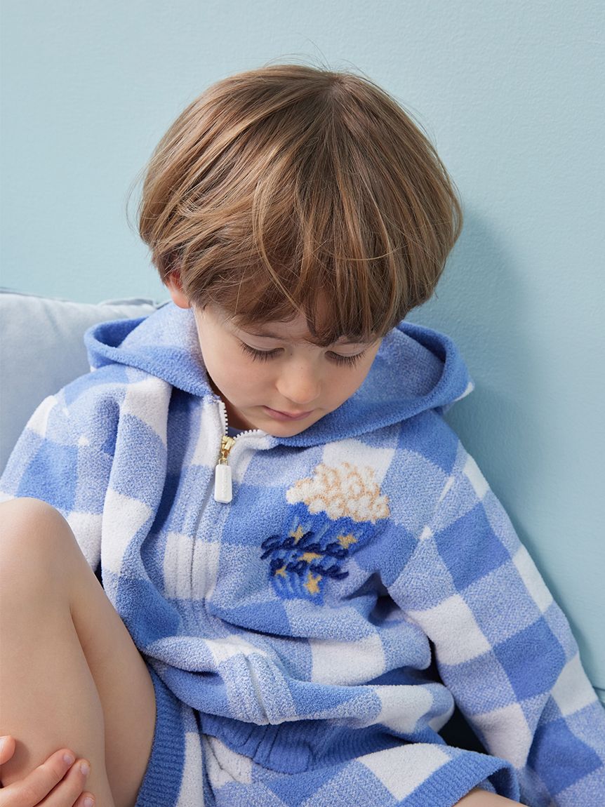 GELATO PIQUE KIDS & BABY「【KIDS】エアリーモコギンガムチェック柄パーカ」|パーカー|