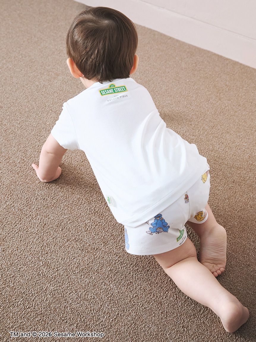 GELATO PIQUE KIDS & BABY「【SESAME STREET】【BABY】総柄ショートパンツ」|その他ベビーウェア|