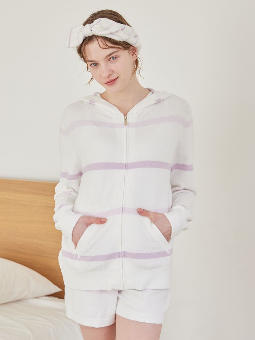 gelato pique「ウォッシャブルスムーズィーボーダーヘアバンド」|その他|