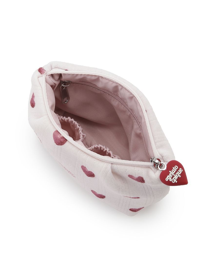 gelato pique「針抜きハート柄ティッシュポーチ」|ポーチ|