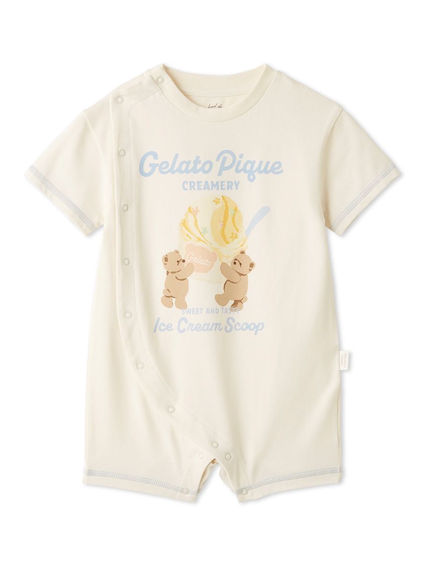 GELATO PIQUE KIDS & BABY「【BABY】アイスクリームベアワンポイントロンパース」|ロンパース|