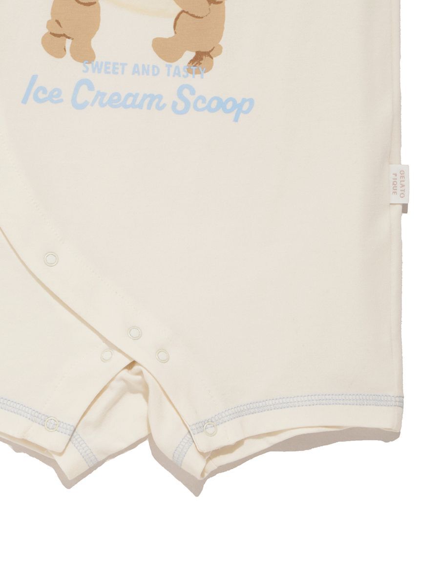 GELATO PIQUE KIDS & BABY「【BABY】アイスクリームベアワンポイントロンパース」|ロンパース|