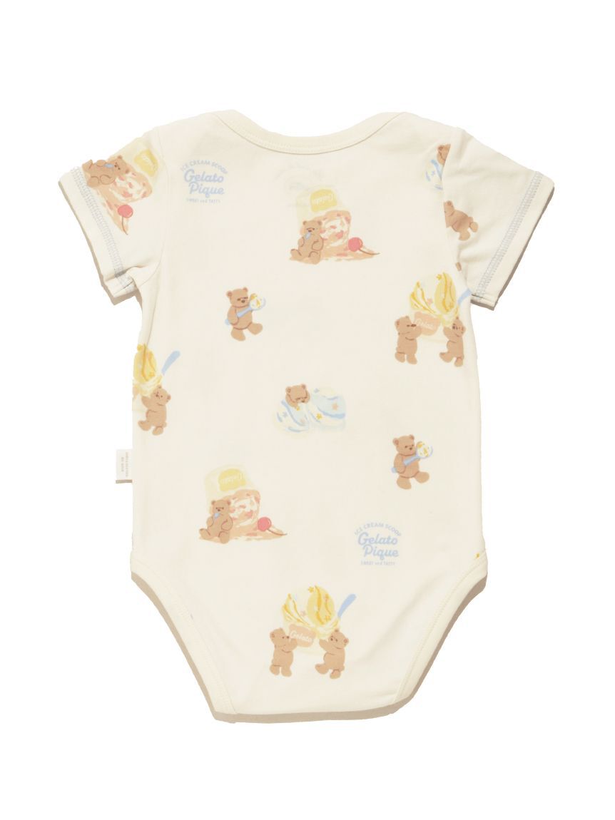GELATO PIQUE KIDS & BABY「【BABY】アイスクリームベア柄ボディスーツ」|ロンパース|
