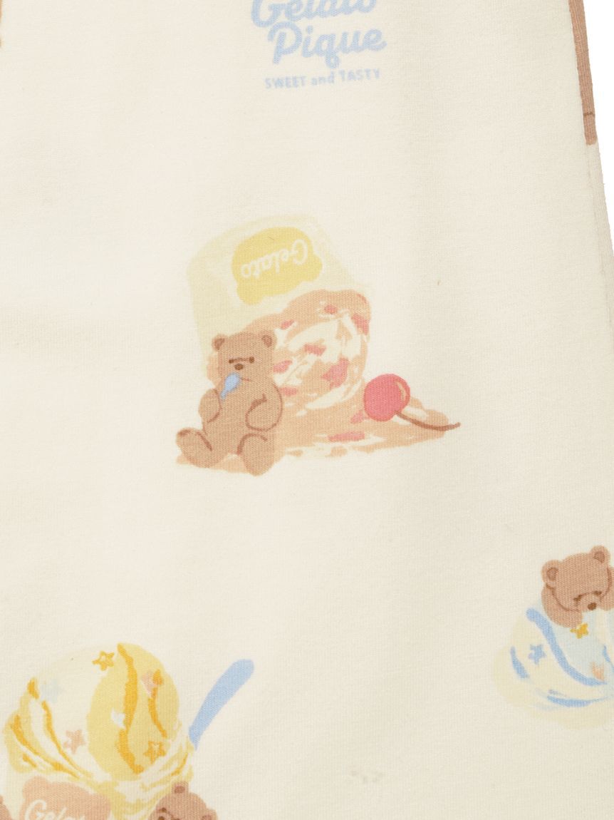 GELATO PIQUE KIDS & BABY「【新生児】アイスクリームベア柄２WAYオール」|ロンパース|