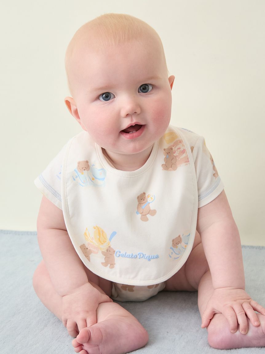 GELATO PIQUE KIDS & BABY「【BABY】アイスクリームベア柄スタイ」|スタイ|