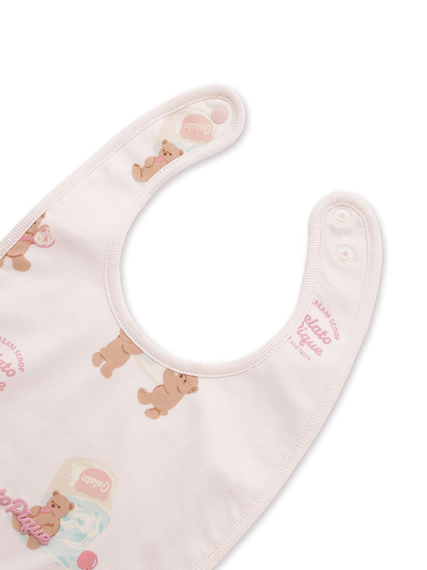 GELATO PIQUE KIDS & BABY「【BABY】アイスクリームベア柄スタイ」|スタイ|