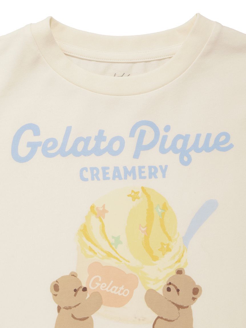 GELATO PIQUE KIDS & BABY「【KIDS】アイスクリームベアワンポイントTシャツ」|ルームウェア|