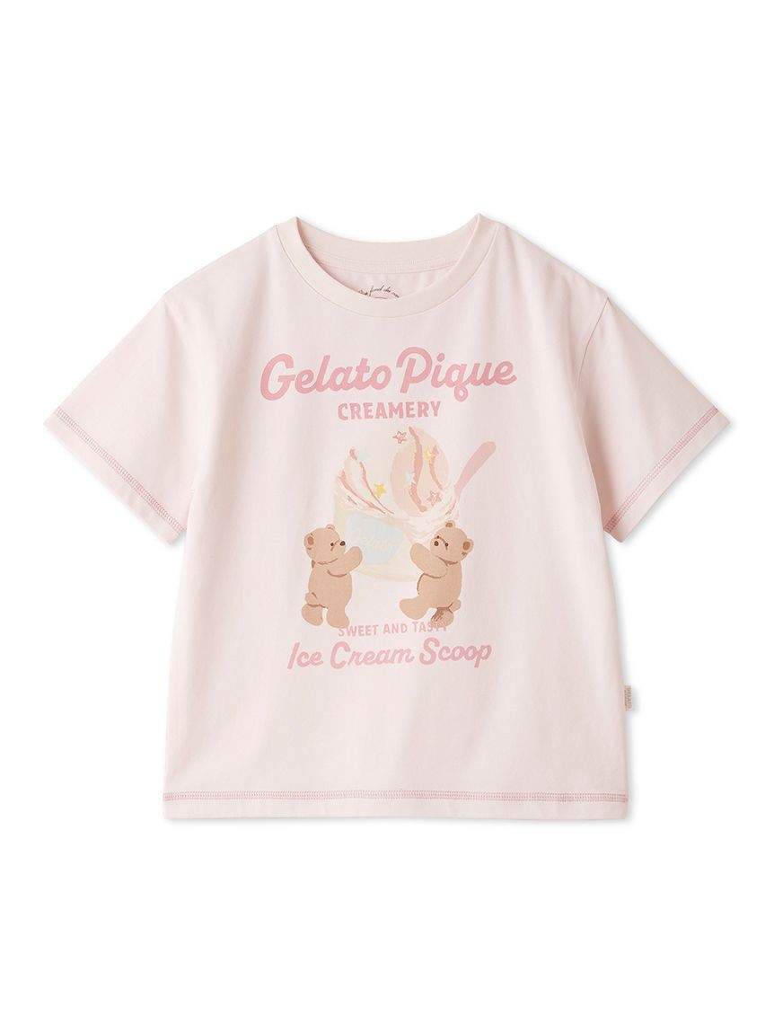 GELATO PIQUE KIDS & BABY「【KIDS】アイスクリームベアワンポイントTシャツ」|ルームウェア|