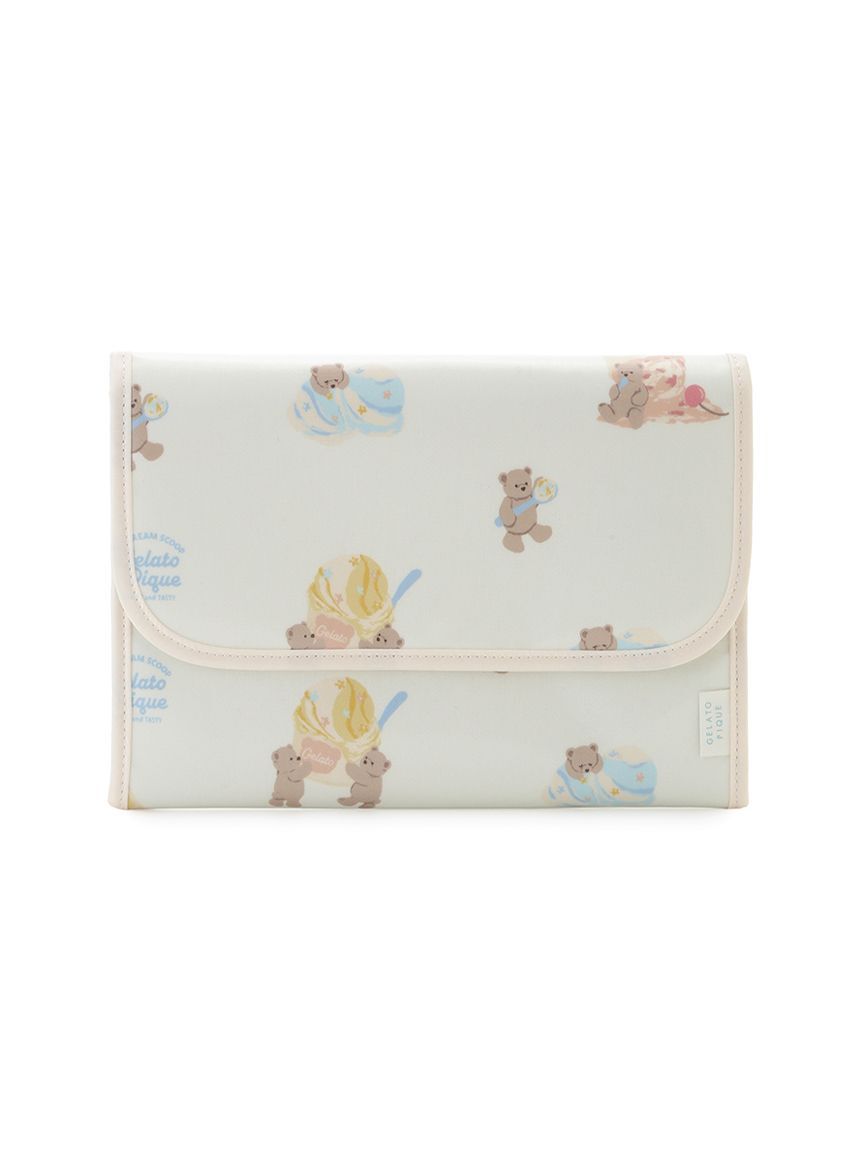GELATO PIQUE KIDS & BABY「アイスクリームベア柄母子手帳ケースM」|マタニティ・ママグッズ|