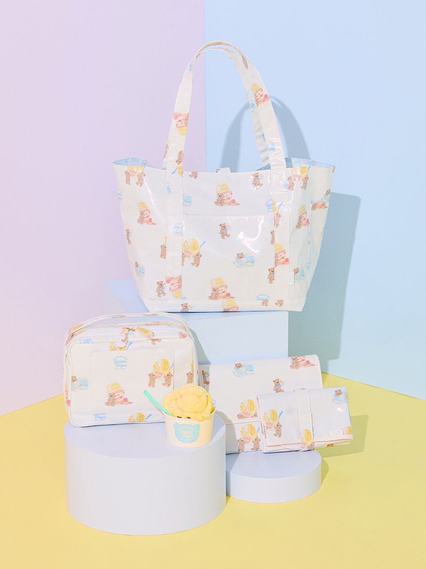 GELATO PIQUE KIDS & BABY「アイスクリームベア柄母子手帳ケースM」|マタニティ・ママグッズ|