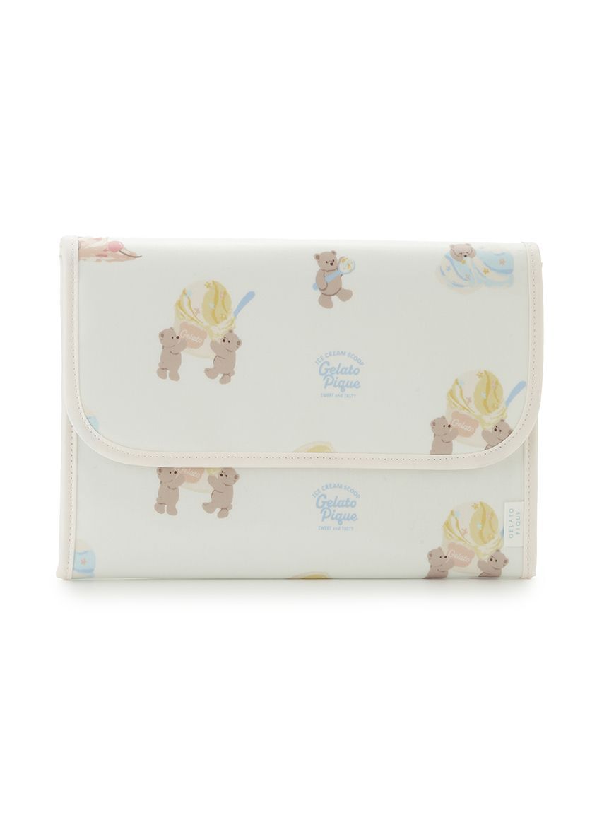 GELATO PIQUE KIDS & BABY「アイスクリームベア柄母子手帳ケースL」|マタニティ・ママグッズ|