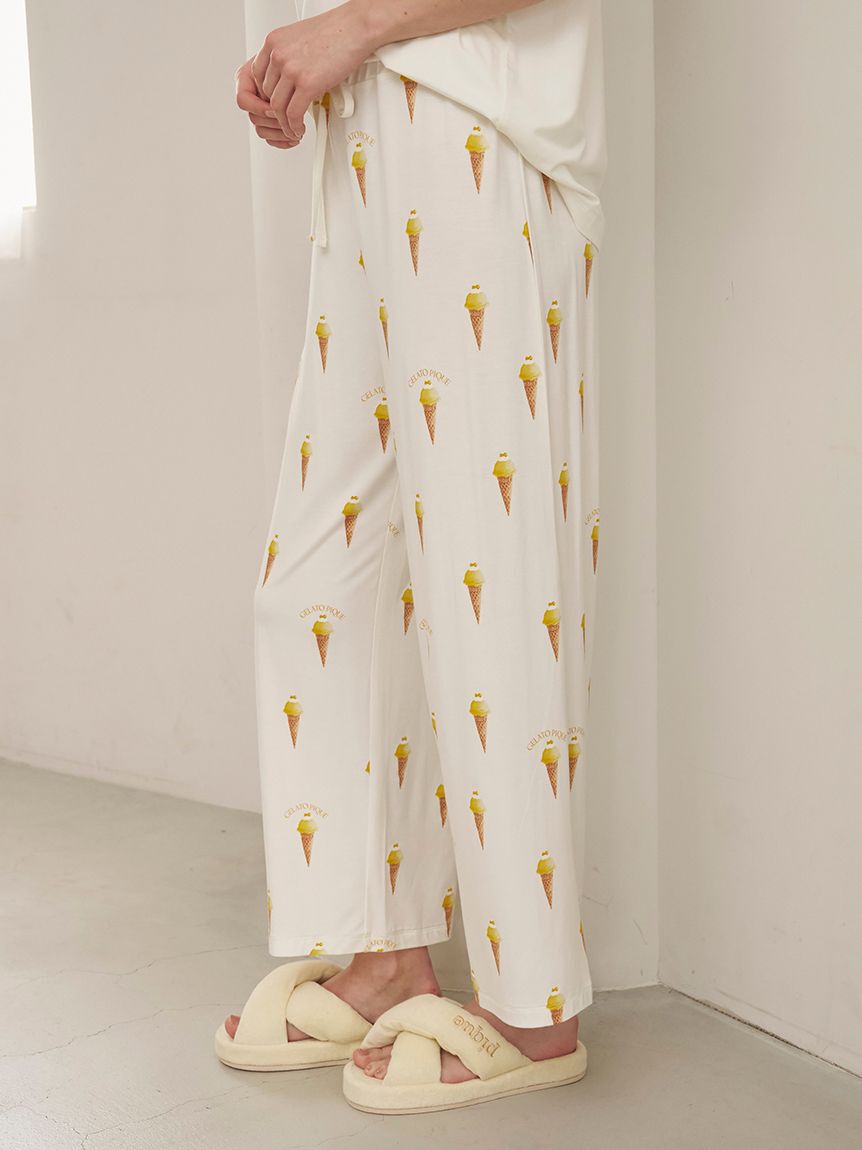 gelato pique「【接触冷感】ソルベ柄ロングパンツ」|ルームウェア|