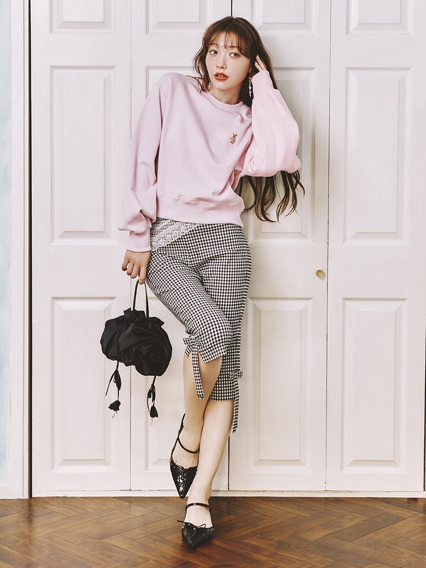 LILY BROWN「レースアップスリングバッグパンプス」|パンプス|