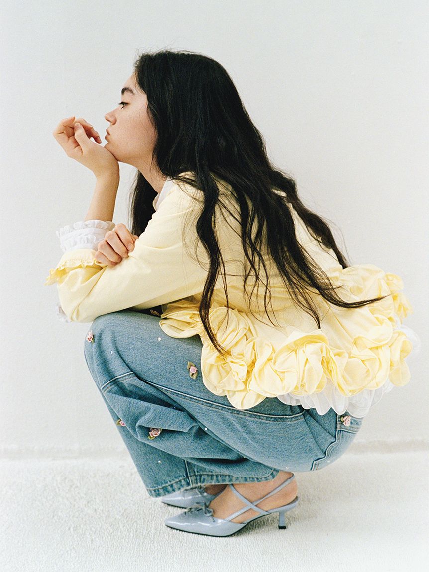 LILY BROWN「レースアップスリングバッグパンプス」|パンプス|