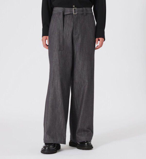  「ベルテッドバギーデニム」|デニム|