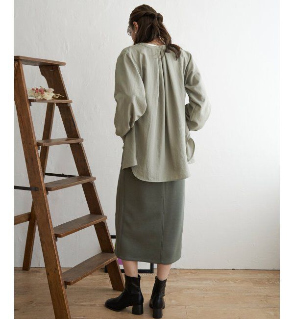 ikka「前後2WAYバンドカラーシャツ」|シャツ・ブラウス|