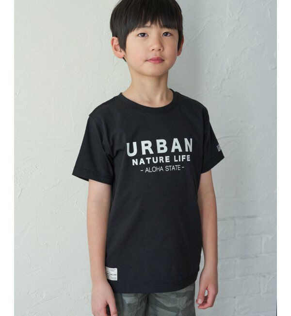 ikka kids「【親子おそろい】URBAN NATURE LIFE アーバンネイチャーライフ フロッキープリントT（120~160cm）」|Tシャツ・カットソー|