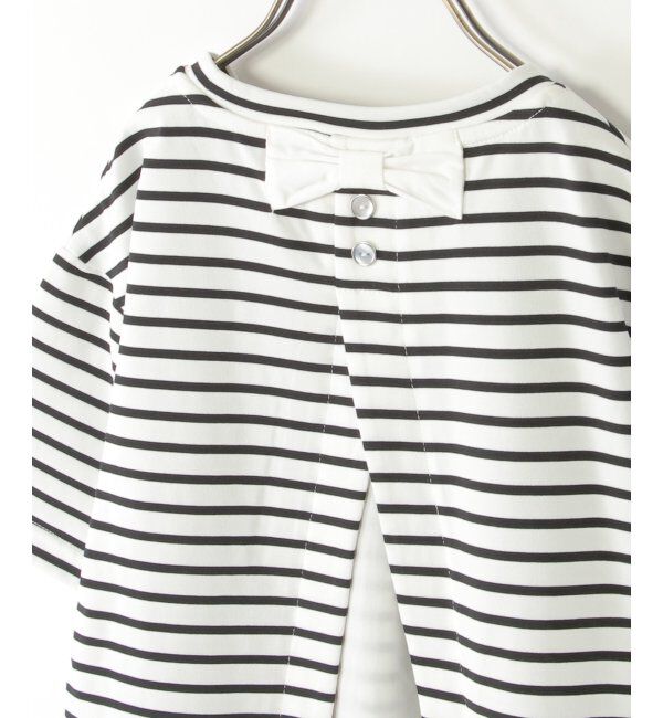 ikka kids「【親子おそろい】冷感バックシャンボーダープルオーバー（120~160cm）」|Tシャツ・カットソー|