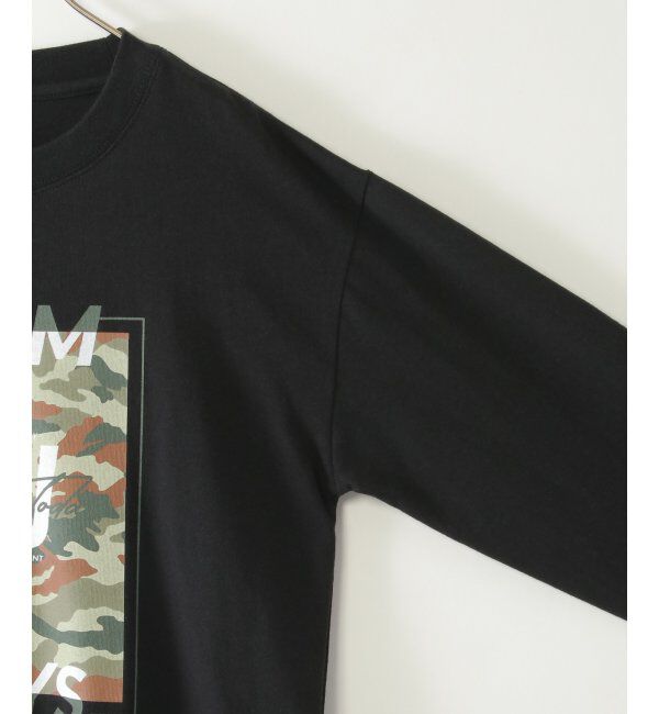 ikka kids「裾レイヤードカモフラプリントロンT（120~160cm）」|Tシャツ・カットソー|