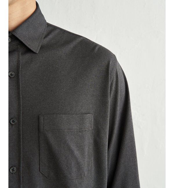 ikka「冷感鹿の子袖2wayスイスカラーシャツ」|シャツ・ブラウス|