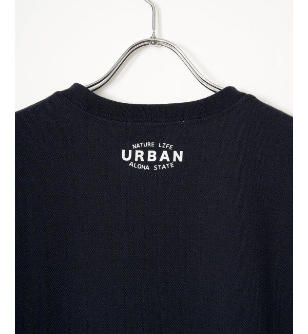 ikka「URBAN NATURE LIFE アーバンネイチャーライフ 鹿の子フロッキープリントTシャツ」|Tシャツ・カットソー|